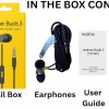 realme Buds 3 Wired Earphones with Mic (Black) | 9mm Dynamic Driver | 3.5mm Jack | Single Button Control | Braided Tangle-Free Cable | Model RMA2419
