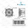 PunkMetal Car Speaker PM-42CX 10.16 cm (4 inch) 2-Way Coaxial Speakers (Black), Peak Power - 210W, RMS Power - 30W, Rated Power - 30W