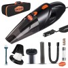 WOSCHER AutoVac Pro High Power Auto Car Vacuum Cleaner for Deep Cleaning, Hand Held Portable Car Vacuum Black 140W Wired Car Vacuum