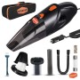 WOSCHER AutoVac Pro High Power Auto Car Vacuum Cleaner for Deep Cleaning, Hand Held Portable Car Vacuum Black 140W Wired Car Vacuum