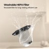 Portronics Mopcop Rechargeable Handheld Vacuum Cleaner for Home & Car, Washable HEPA Filter (Black) POR-2573