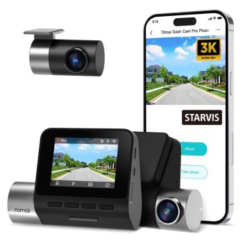 70mai Pro Plus+ A500S Dual Channel Car Dash Cam, 5MP Sony STAVIS IMX335 Sensor A500S-1