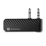Portronics Auto 16 Bluetooth 5.1 Smart Audio Connector/Transmitter 3.5mm for TV/Desktop with Type-C Charging (Black) POR-1316