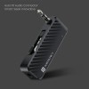 Portronics Auto 16 Bluetooth 5.1 Smart Audio Connector/Transmitter 3.5mm for TV/Desktop with Type-C Charging (Black) POR-1316