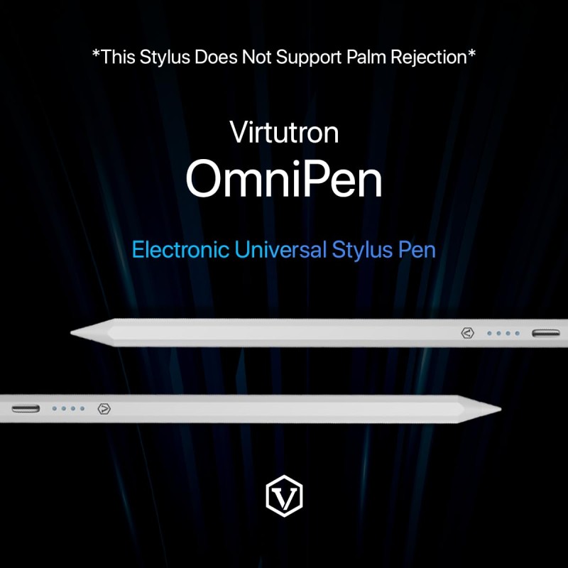 Virtutron Electronic Non-Bluetooth Universal Stylus Pen| High-Precision Digital Pencil| Compatible with iPhone, iPad, Samsung, Android, Tablet &