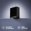 Mi Xiaomi 2A Fast Charger USB-A Power Adapter - Phone Wall Charger Compatible with Android - 10W Mobile Charging Block - Black