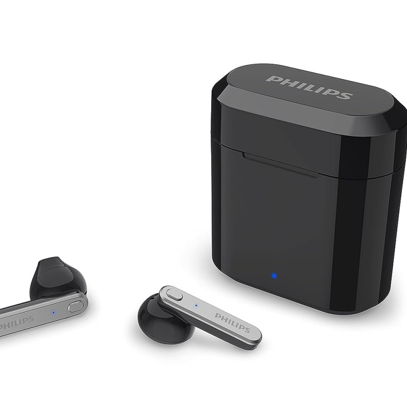 PHILIPS Audio TWS TAT3225/94 True Wireless Earbuds with 24 Hour Playtime (6+18), IPX4 Splash (Black) TAT3225BK/94