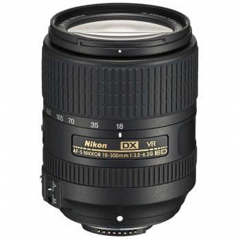 Nikon 18-300 Mm F/3.5-6.3G Ed Vr Af-S Dx Nikkor Lens - Black 2216