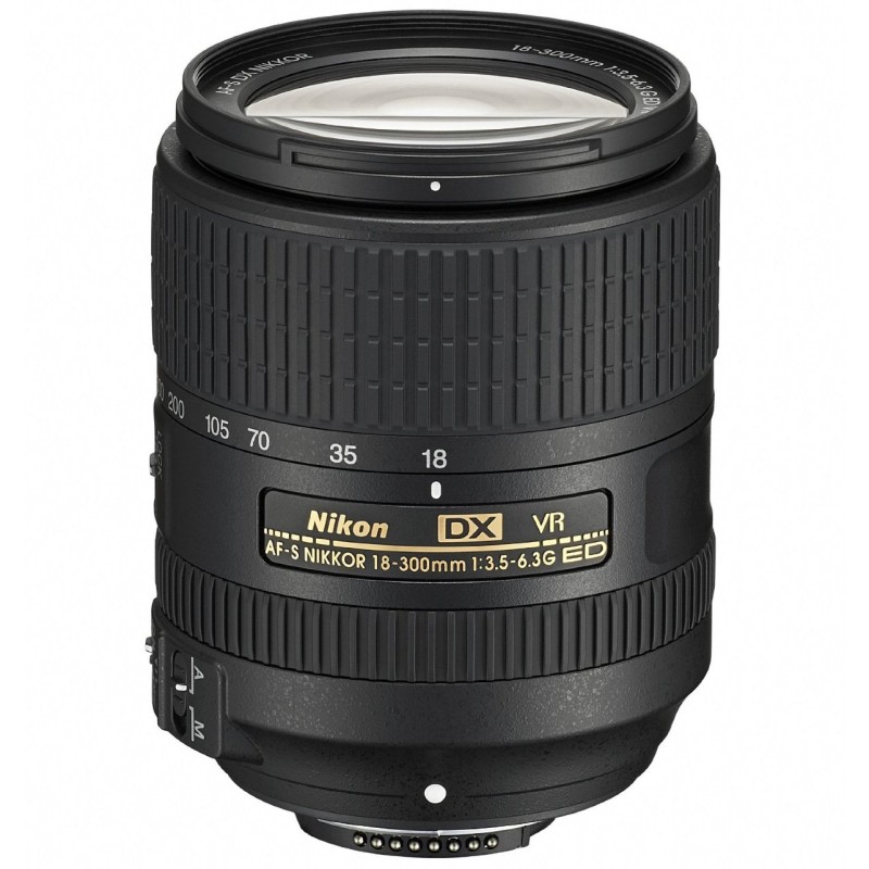 Nikon 18-300 Mm F/3.5-6.3G Ed Vr Af-S Dx Nikkor Lens - Black 2216