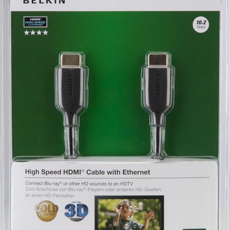 Belkin F3Y021bt5M High Speed HDMI Cable with Ethernet - 5 Meter