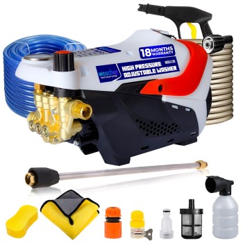 Woscher AquaWash+ Car Washer, Adjustable High Pressure Gun, Washing Pump for Car, Bike and Home Use Cleaning 280