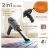 Ambrane 12kPA Powerful Suction 80W Wireless Hand Vacuum & Air Blower 2-in-1 Wireless Vacuum Cleaner MiniVac 02