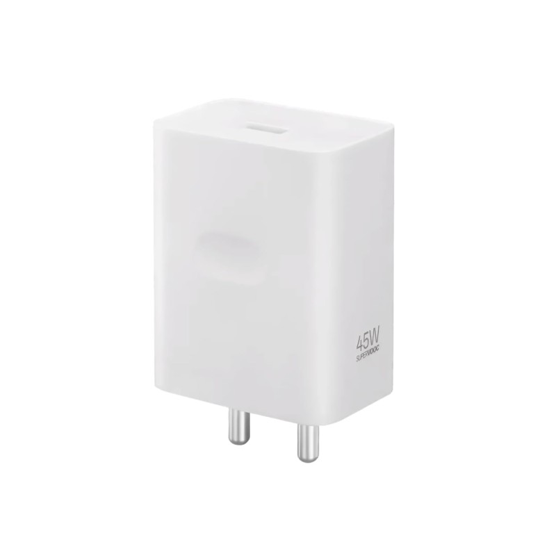 Realme 45W SuperVOOC Charger Adapter with USB Type-A Flash Charge Fast Charging Power Adapter (White) VCB4CAIH