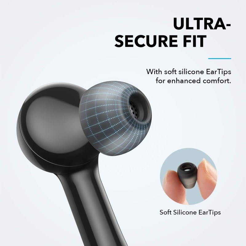 Anker Soundcore Liberty Air X True Wireless Earbuds with Charging Case, Qualcomm (Black) A3902012