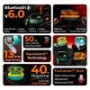 TRIGGR Ultrabuds N5 with Latest BT v6.0, 40Hr Playtime, 13mm Dynamic Drivers, Rich Bass Bluetooth (Smoky Sun, True Wireless)