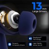 TRIGGR Ultrabuds N4 with Premium Finish, Rubber Grip Design, 40H Battery, 13 mm Drivers Bluetooth Headset