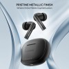 Number Navo Buds X1 w/ 50H Playtime, Dual Pairing, 13mm Speakers, ENC, 45ms Low Latency Bluetooth (Black Moon)