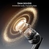 Number Navo Buds X1 w/ 50H Playtime, Dual Pairing, 13mm Speakers, ENC, 45ms Low Latency Bluetooth (Black Moon)