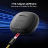 Number Navo Buds X1 w/ 50H Playtime, Dual Pairing, 13mm Speakers, ENC, 45ms Low Latency Bluetooth (Black Moon)