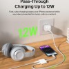 Belkin RockStar Lightning to 3.5mm Audio Cable + Audio Charger Splitter, 2-in-1 Aux iPhone Headphone White F8J212btWHT