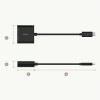 Belkin USB-C to HDMI Adapter + Charge (Supports 4K UHD Video, Pass-Through Power Black AVC002btBK