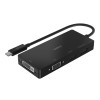 Belkin USB-C Multi Port Display Adapter (with Tethered USB-C Cable) - Connectivity for USB-C to DVI Port, VGA Port, 4K HDMI