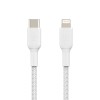 Belkin Certified PVC Lightning To USB-C To USB-C (Type C) Charge Cable, USB Cable, 3.3 Feet / 1M For Smartphone, White CAA003bt1MWH