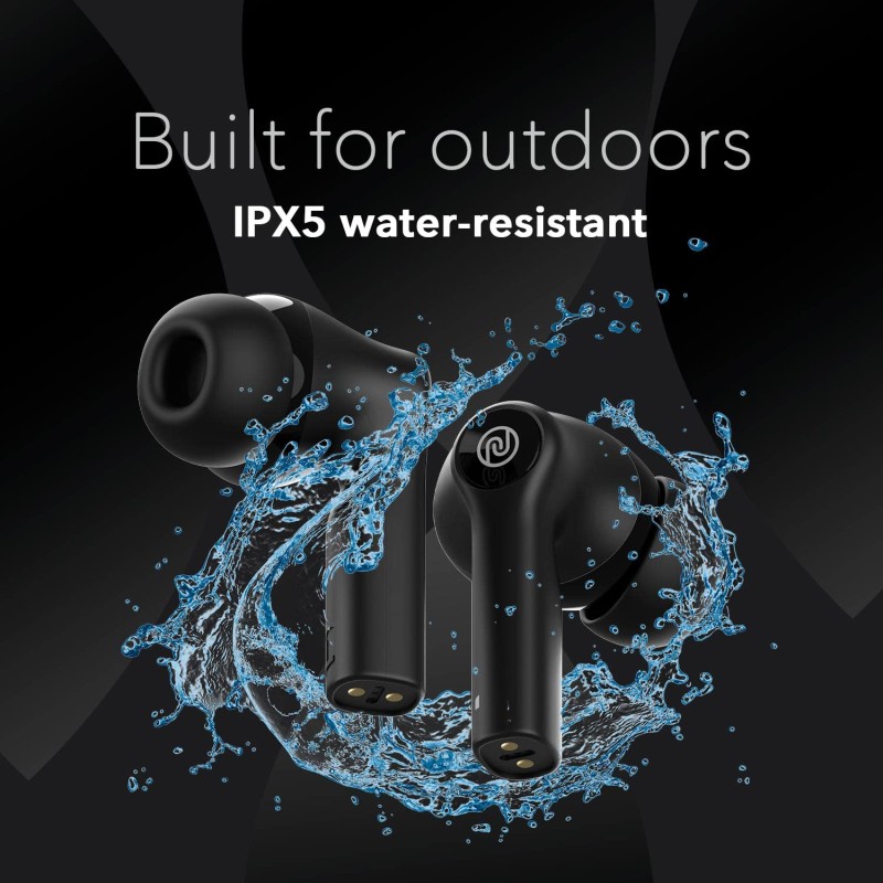 Noise Buds Smart Truly Wireless in Ear Earbuds with 18H Playtime,10mm Driver, Full Touch Control (Jet Black) AUD-HDPHN-BUDSSMART-BLK