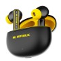 Nu Republic Epic ANC TWS Earbuds with Upto 64 hrs Playtime, 13mm Neodymium Driver (Black/Yellow)