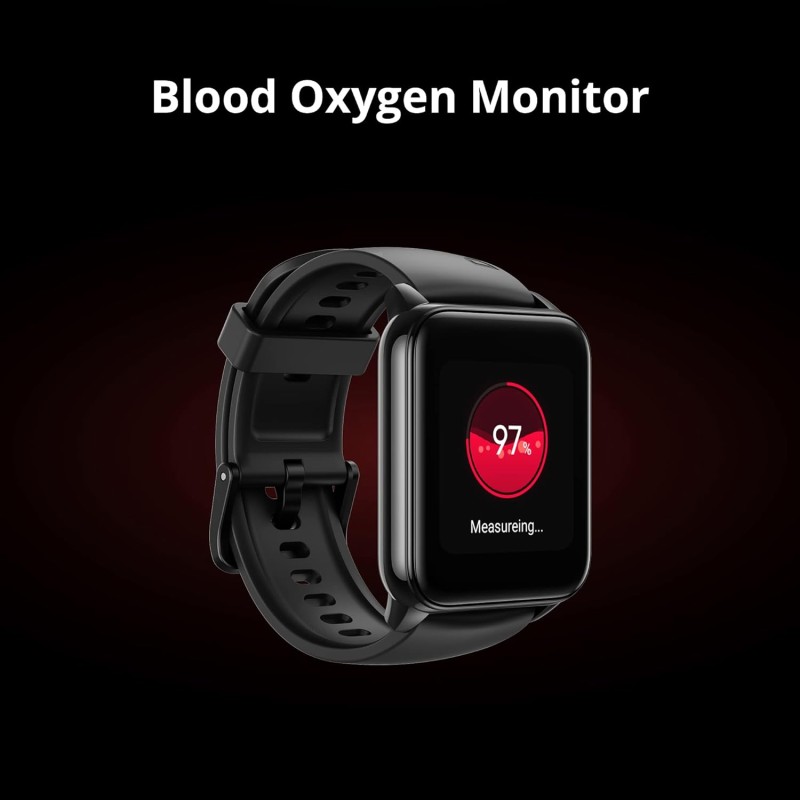 realme Smart Watch 2 | Super Bright 1.4 Inch HD Display | Support Multiple Watch Faces & 90 Sport Mode | 12 Days Battery Backup | IP68 Water