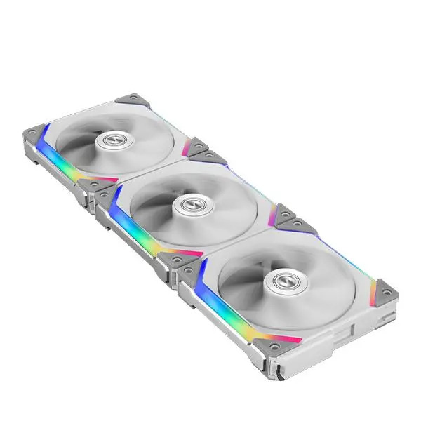 Lian Li UNI Fan SL120 3 Pack White - with Controller (ARGB 120mm LED PWM Daisy-Chain) 12UF3W