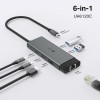 TP-Link USB Type-C 6-Port Hub with a 4K@60Hz HDMI, 1 Gbps ethernet, 1× USB-C Data Ports (UH6120C)