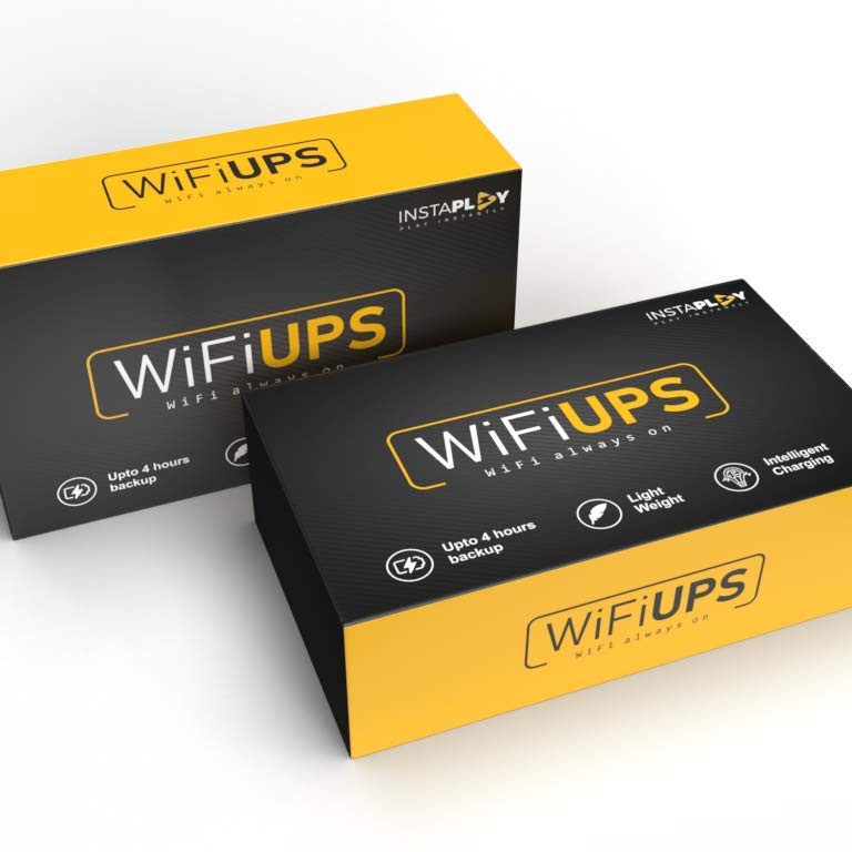 INSTAPLAY WiFi Router UPS uniterrupted Power Backup for 12V/2A WiFi Router Designed by IIT Alumni T-RUPS-3S-02