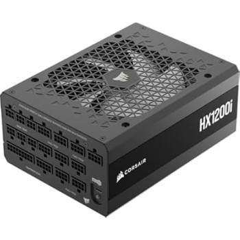 CORSAIR HX1200i (2025) Fully Modular Ultra-Low Noise ATX Power Supply with 12V-2x6 Cable Black CP-9020307-NA