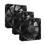 CORSAIR RS120 120mm PWM Fans – Daisy-Chain Connection – Low-Noise – Magnetic Dome Bearing – Triple Pack – Black