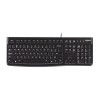 Logitech K120 Wired Keyboard for Windows, USB Plug-and-Play, Full-Size, Spill-Resistant, Curved Space Bar, Compatible with PC, Laptop