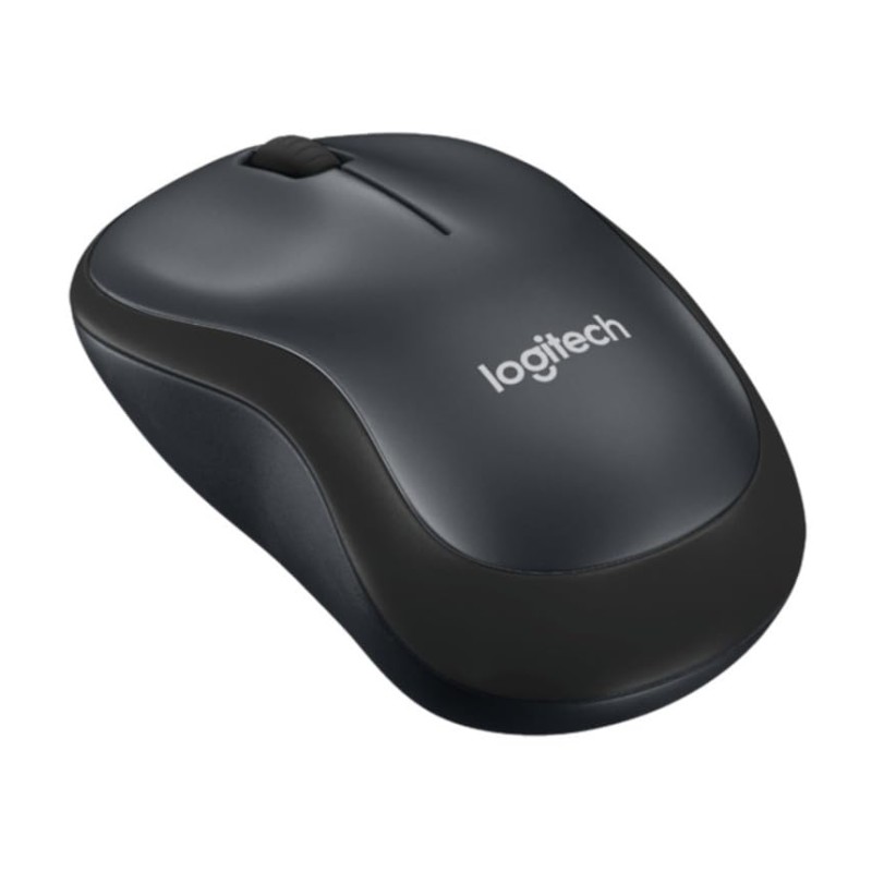 Logitech M221 Wireless Mouse, Silent Buttons, 2.4 GHz with USB Mini Receiver, 1000 DPI Optical Tracking Charcoal Grey 910-004882