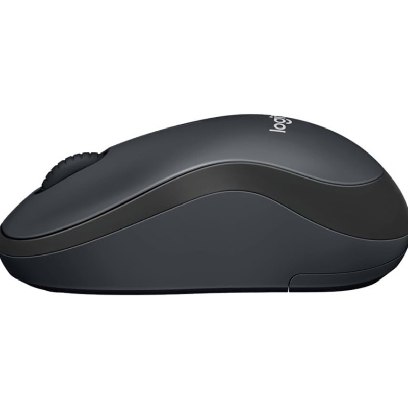 Logitech M221 Wireless Mouse, Silent Buttons, 2.4 GHz with USB Mini Receiver, 1000 DPI Optical Tracking Charcoal Grey 910-004882