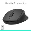 Logitech M331 Silent Plus Wireless Mouse, 2.4GHz with USB Nano Receiver, 1000 DPI Optical Tracking, 3 Buttons, 24 Month Battery Life, PC/Mac/Laptop