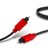 Honeywell Digital Optical Audio Toslink Cable 2 meter, 24K Gold Plated Connectors, PVC Jacketed Copper Wire HC000012/CBL/2M/BLK/TOS