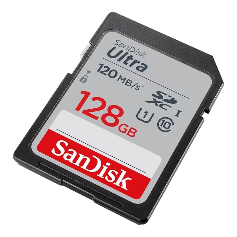 SanDisk Ultra UHS I 128GB SD Card 140MB/s for DSLR and Mirrorless Cameras SDSDUNB-128G-GN6IN