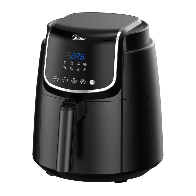 Midea 5L Air Fryer | 1500W Power | Digital display with 8 preset menu settings | Crisp Frying, Grill, Roast, Steam & Bake