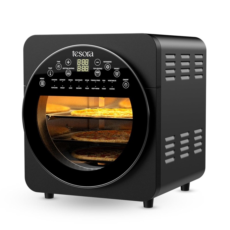 Tesora Inspired Digital Air Fryer with Otg Oven 14.50 Liter 1700 Watts 5-in-1 Function: Air Fry, Bake, Grill, Toast & Dehydrate