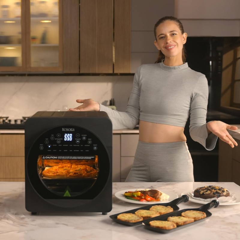 Tesora Inspired Digital Air Fryer with Otg Oven 14.50 Liter 1700 Watts 5-in-1 Function: Air Fry, Bake, Grill, Toast & Dehydrate