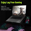 Archer Tech Lab Squall 300 RGB Gaming Laptop Cooling Pad Stand with Aluminum Metal Grid, 5 Turbo Fans Dual Tech Lab RGB