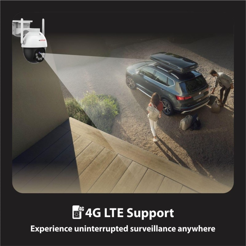 CP PLUS 3MP Outdoor CCTV Camera for Home | 4G SIM-Based Wireless Security Camera| EZ-S35T