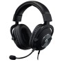 Logitech G Pro X Gaming Wired Over Ear Headphones with Mic Blue Voice DTS Headphone - (Black) 981-000820