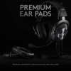 Logitech G Pro X Gaming Wired Over Ear Headphones with Mic Blue Voice DTS Headphone - (Black) 981-000820