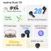 realme Buds T01 Truly Wireless in Ear Earbuds with AI ENC for Calls, 13mm Dynamic Driver (Black) RMA2406