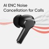 realme Buds T110 Bluetooth Truly Wireless in Ear Earbuds with mic, AI ENC for Calls, Google (Punk Black) RMA2306